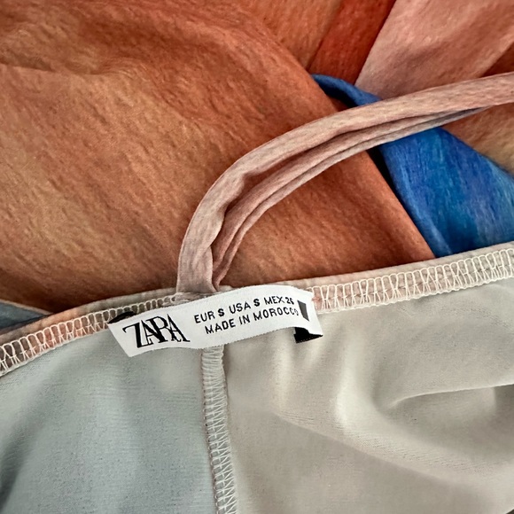 Zara NEW Watercolor Maxi Dress - Picture 6 of 6